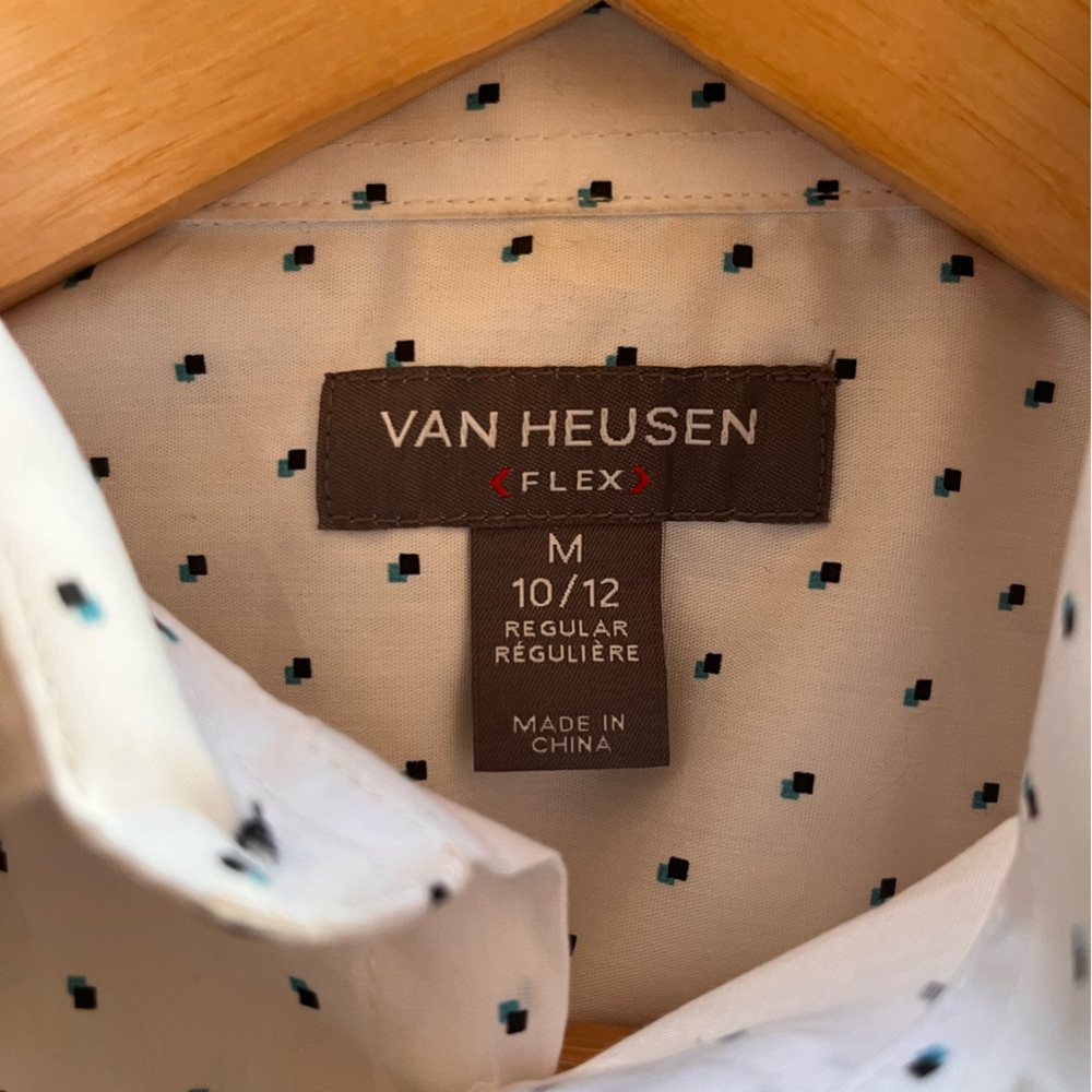 COPY - Boys dress shirt with clip on tie.